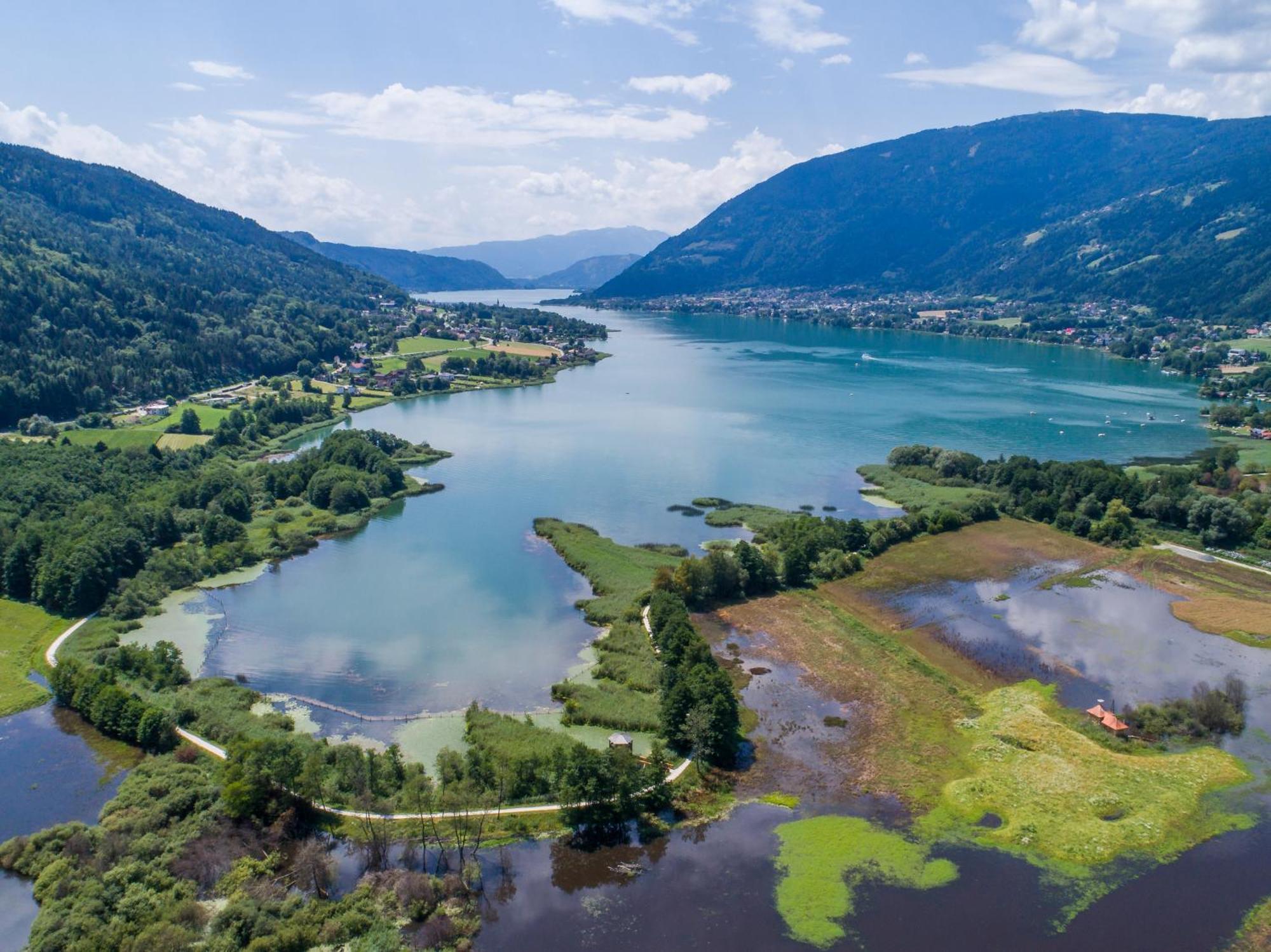 Direkter Seezugang Am Ossiacher See, Radfahren, Wandern & Erlebniscard Villach Ngoại thất bức ảnh